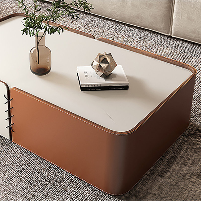 EXCEEB Italian Style Coffee Table Light Luxury Creativity Coffee Table